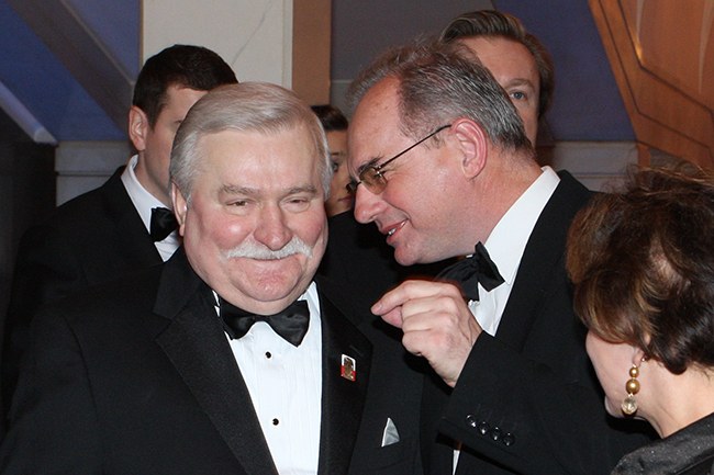 Lech Wałęsa i Jan Król