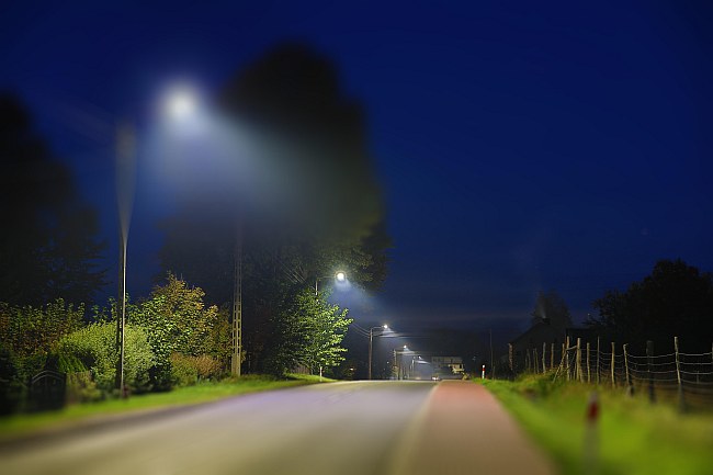 Energooszczędne oświetlenie uliczne LED w gminie Trzebielino. / fot. ENERGA Oświetlenie