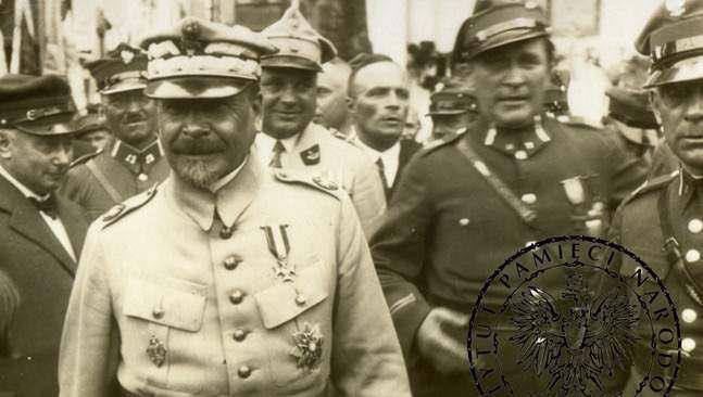 Generał Józef Haller i ks. ppłk Józef Wrycza – Kościerzyna 1920 r.