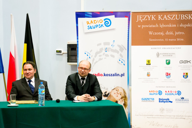 Od lewej autor tekstu oraz Paweł Żmuda, dyrektor GOK Główczyce. / fot. IB